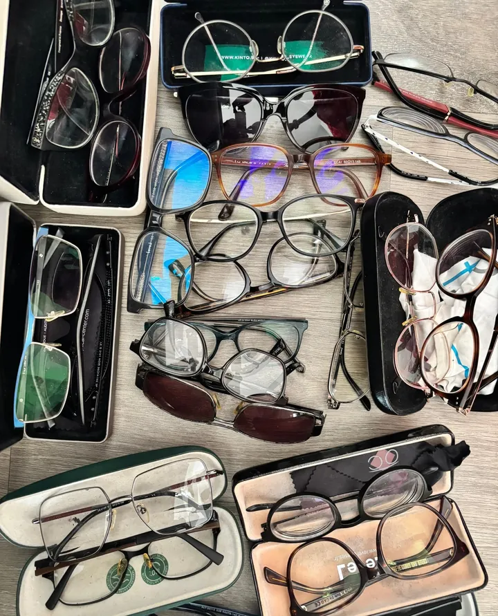 Lunettes collectées lors de l’opération de septembre 2026